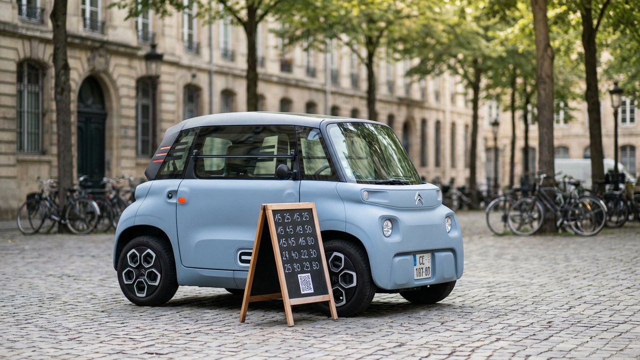 Citroën Ami en location sans permis : tarif mensuel compétitif