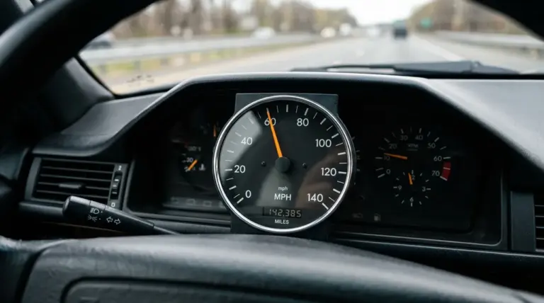 Compteur de vitesse affichant 60 mph