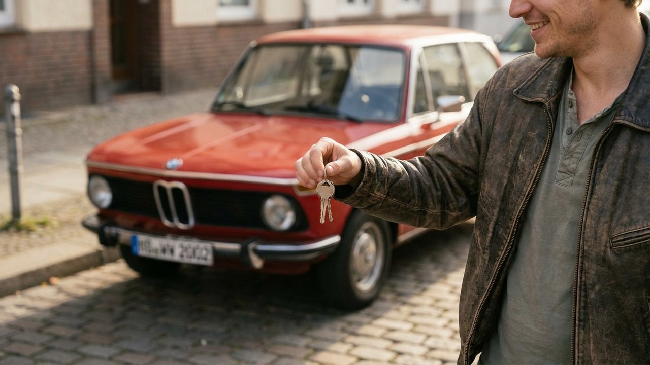 Personne tenant les clés d'une voiture gagnée à un concours