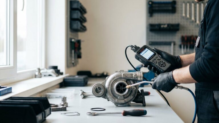 Nettoyage d'un turbo avec une machine de diagnostic professionnelle