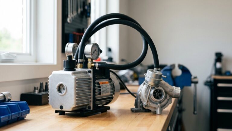 Test d'un actuateur de turbo avec une pompe à vide
