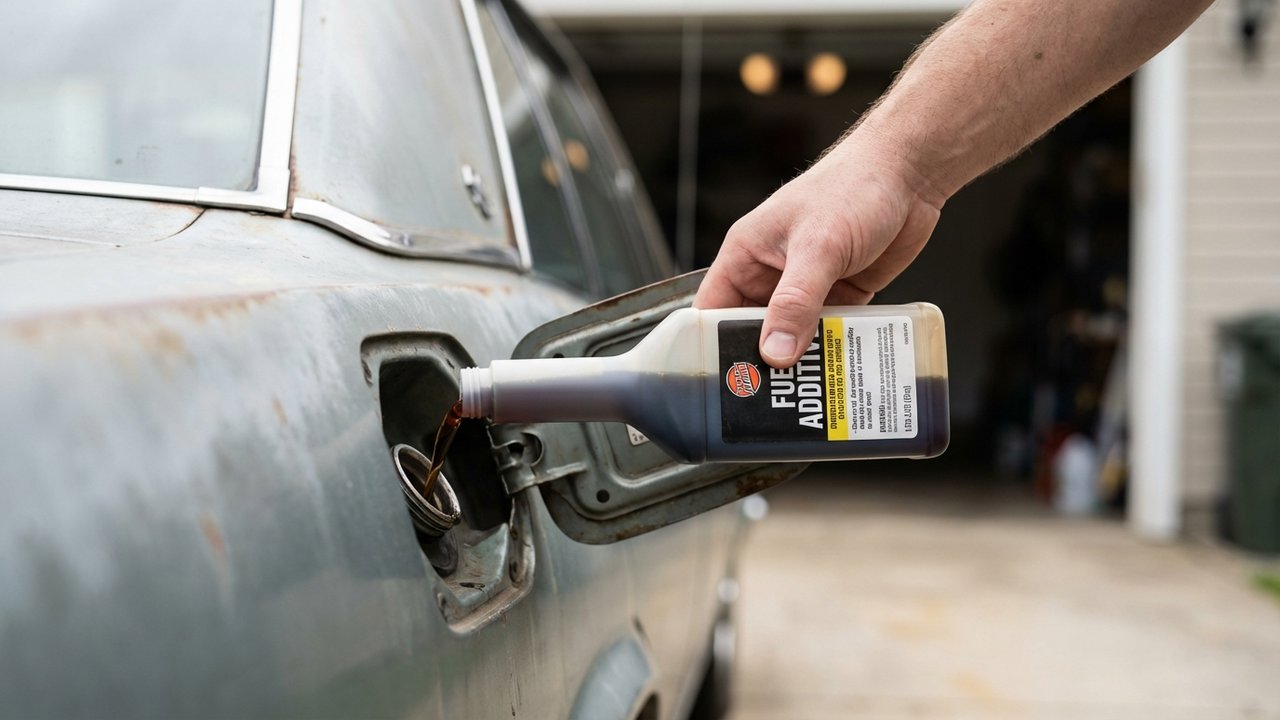 Versage d'un additif nettoyant FAP dans le réservoir de carburant