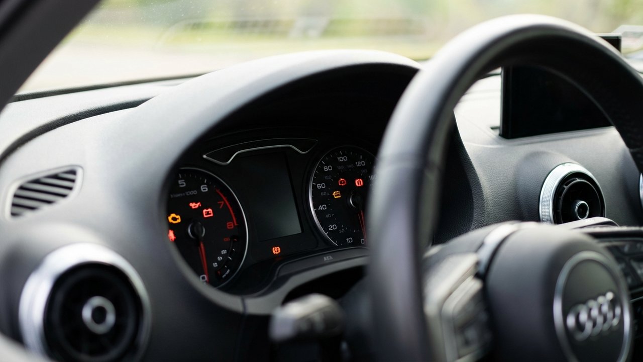 Voyants orange et rouge du tableau de bord Audi A3