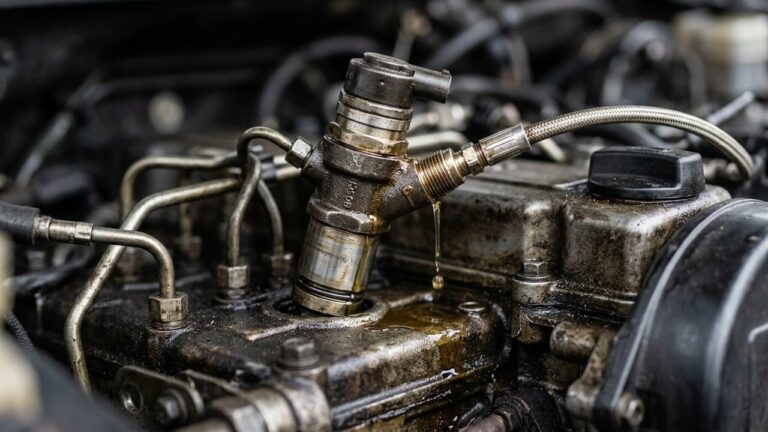 Injecteur de moteur diesel qui claque avec fuite de carburant