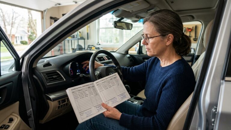 Vérification du kilométrage et de l'historique d'entretien avant de revendre sa voiture