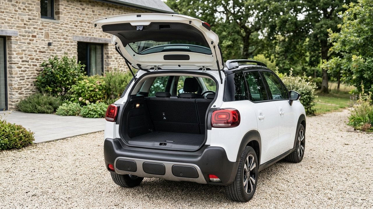 Configuration 5 places du C3 Aircross avec coffre de 460 litres