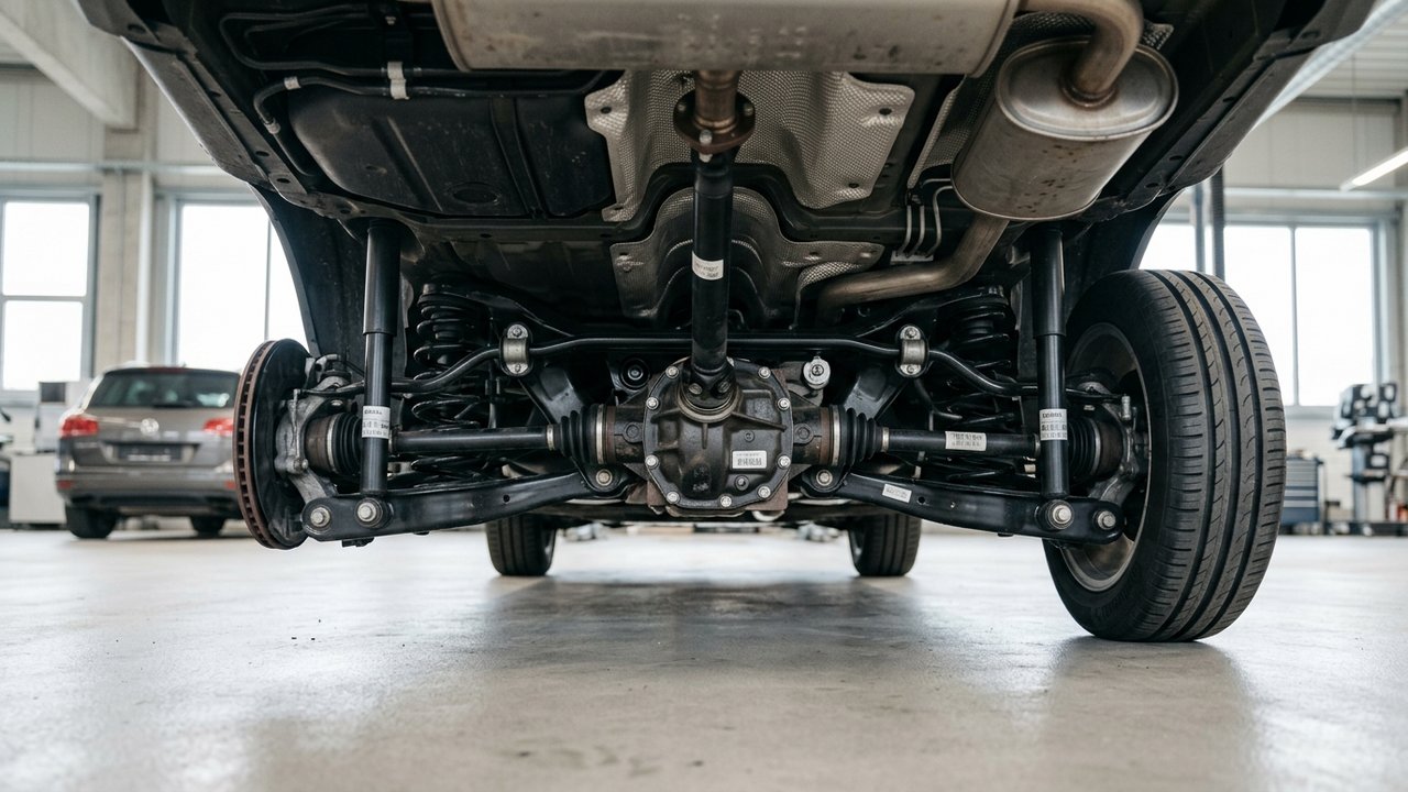 Mécanisme de transmission 4MOTION du T-Roc réduisant l'espace du coffre