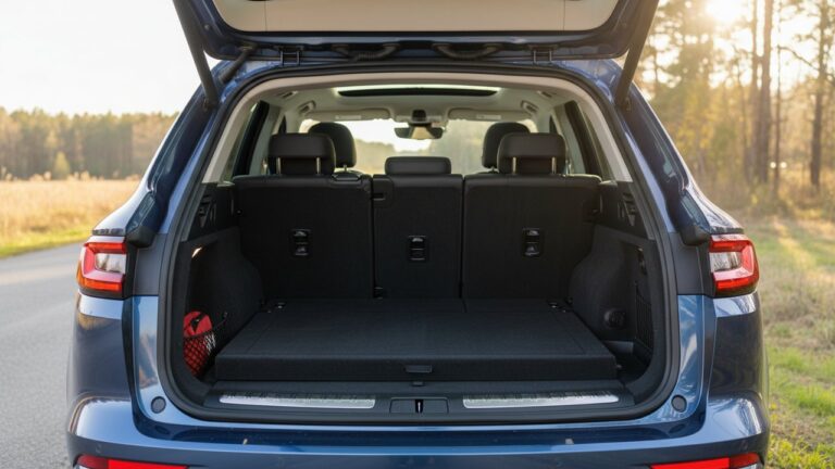 Vue du coffre de l'Audi Q3 avec sa capacité de rangement
