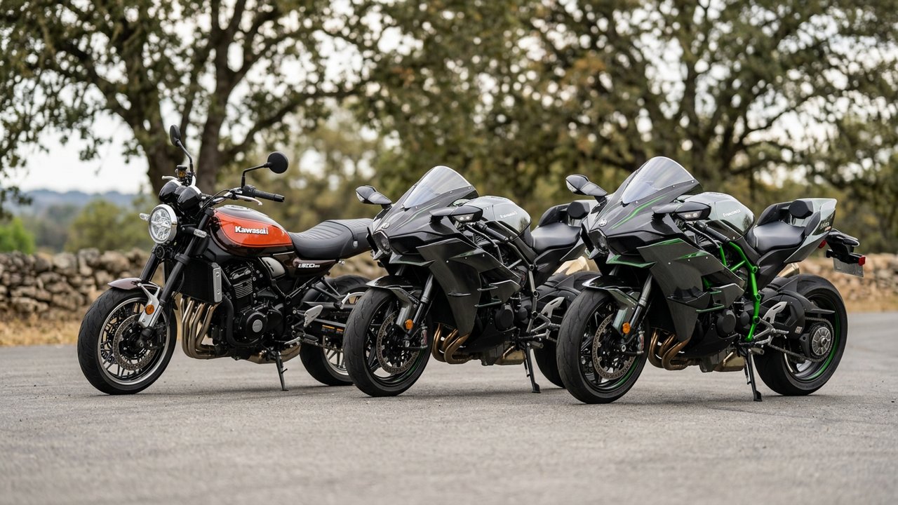 Comparaison des motos Kawasaki du film Top Gun Maverick