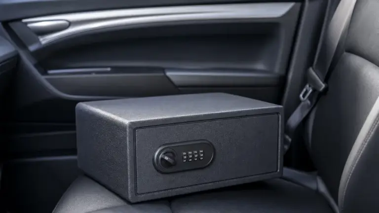 Coffre-fort voiture compact avec verrou à code