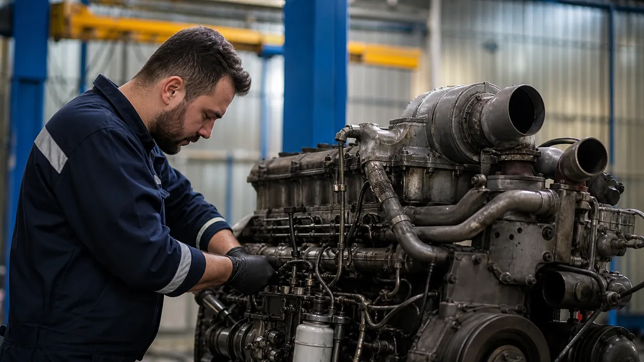 Fiabilité 1.6 dCi : contrôle d'un moteur diesel en atelier