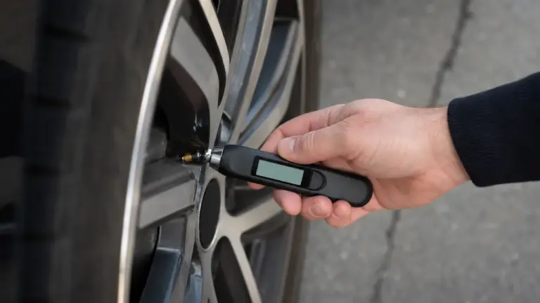 Manomètre de pression pneu numérique sur valve de voiture